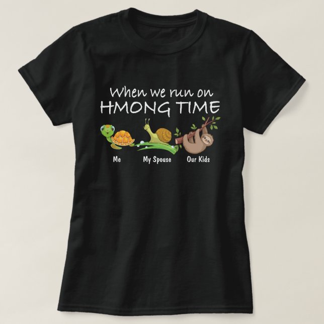 Camiseta Quando Corrermos No Hmong Time (Frente do Design)