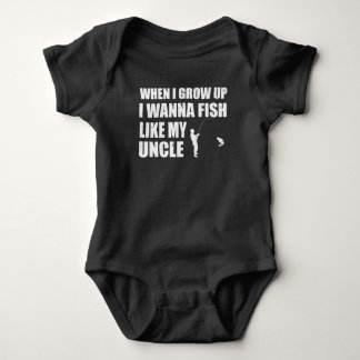 CAMISETA QUANDO CRESCER QUERO PEIXAR COMO O MEU TIO