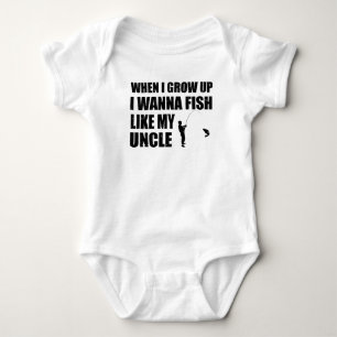 CAMISETA QUANDO CRESCER QUERO PEIXE COMO O MEU TIO
