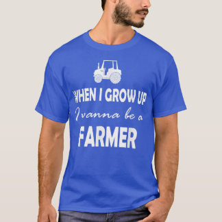 Camiseta Quando crescer, quero ser agricultor