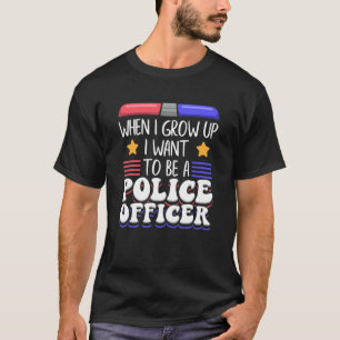 Camiseta Quando Crescer Quero Ser Policial