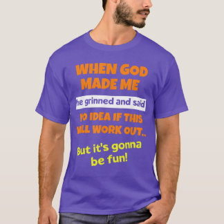 Camiseta Quando Deus Me Fez Ele Sorriu e Disse Dito Diverti