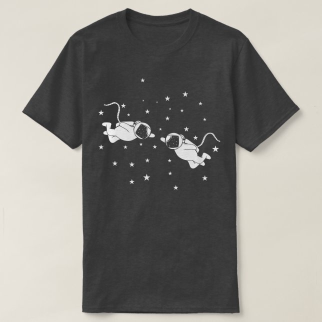 Camiseta Quando dois astronautas se encontram (Frente do Design)