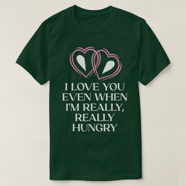 Camiseta Quando estou com fome de Comida de casamento noiva (Frente do Design)