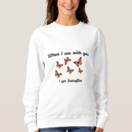 Camiseta Quando Estou Contigo Sinto Borboletas na Barriga S