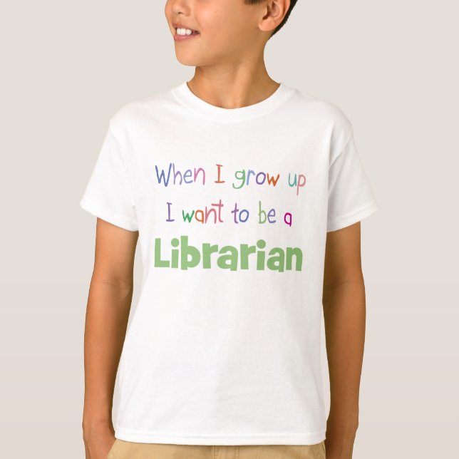 Camiseta Quando Eu Cresço Bibliotecário (Frente)