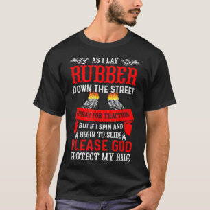 Camiseta Quando Eu Deito Borracha No Carro De Tração Da Rua