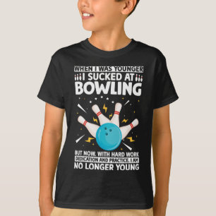 Camiseta Quando Eu Era Mais Jovem Boliche Engraçado Humor G
