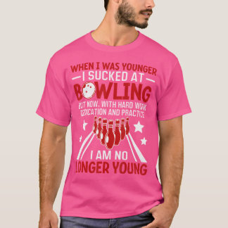 Camiseta Quando Eu Era Mais Jovem Boliche Engraçado Humor G