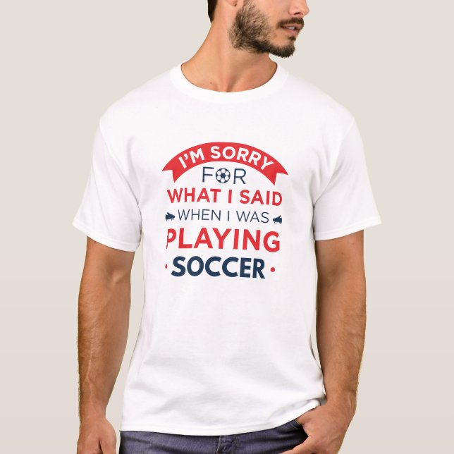 Camiseta Quando Eu Estava Jogando Futebol (Frente)