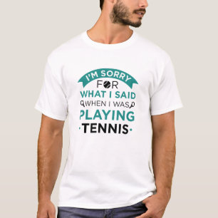 Camiseta Quando Eu Estava Jogando Tênis