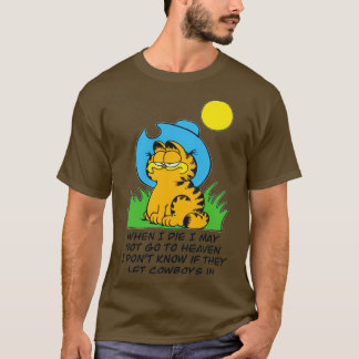 Camiseta Quando eu morrer, posso fazer Garfield Garfield
