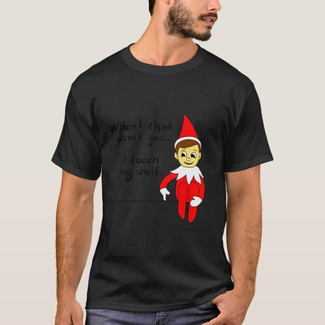 Camiseta Quando Eu Penso Em Você Eu Toco Minha Prateleira (Frente)