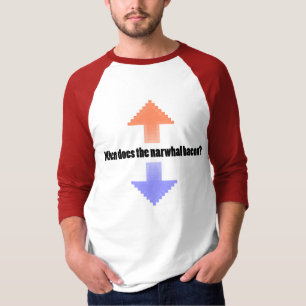 Camiseta Quando fizer a pergunta de Upvote Reddit do bacon