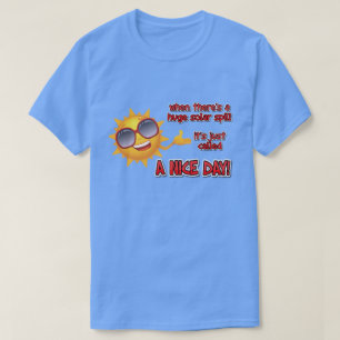 Camiseta quando há um grande derramamento de óleo...