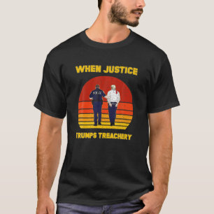 Camiseta Quando Justiça Trumula Treachery Política Anti GOP