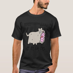 Camiseta Quando Meu Gato Chora - Cinza de Gato Engraçado