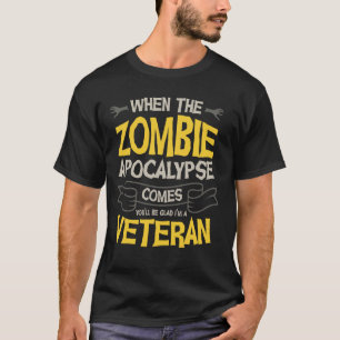 Camiseta Quando o Apocalipse Zumbi chegar você ficará feliz
