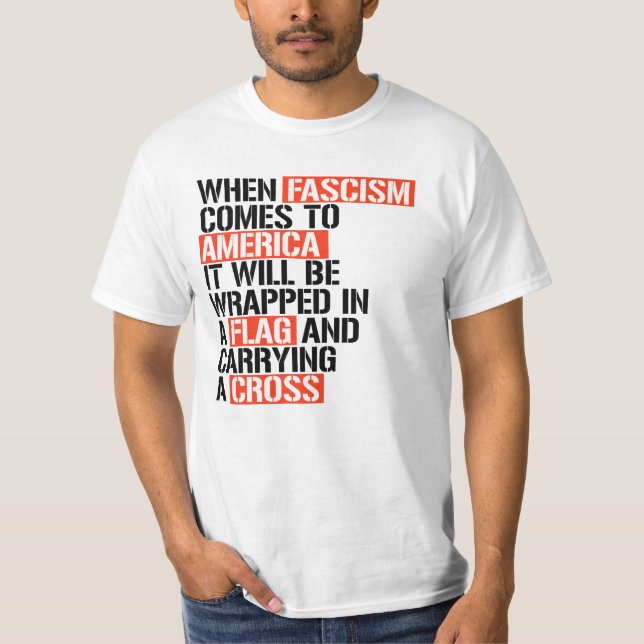 Camiseta Quando o fascismo chega à América (Frente)