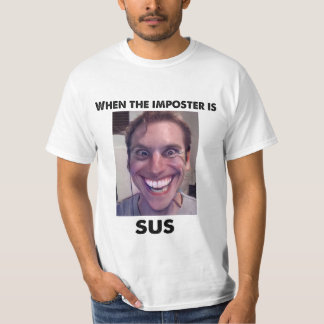 Camiseta Quando o impostor é o sus! Amogus Meme