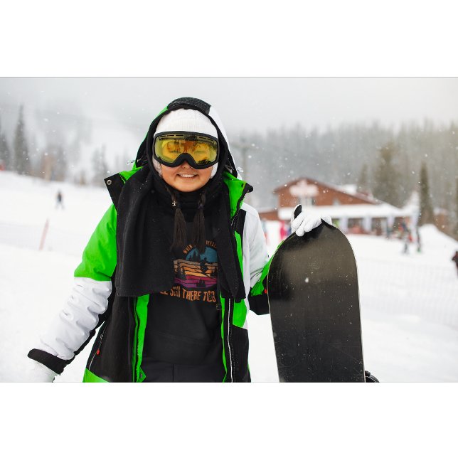 Camiseta Quando o inferno parar, eu vou esquiar lá também (For the woman who laughs at the cold and lives for the slopes.)