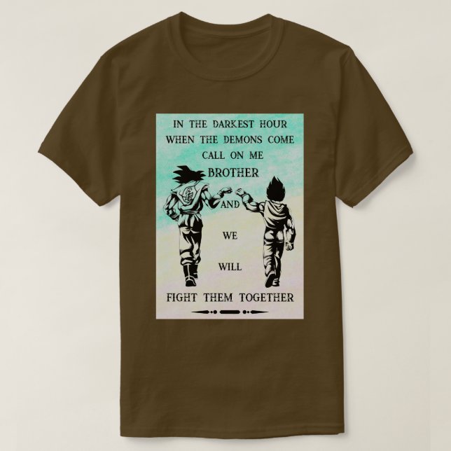 Camiseta Quando os demônios chegarem (Frente do Design)