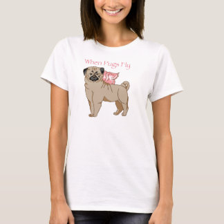 Camiseta Quando os Pugs voarem