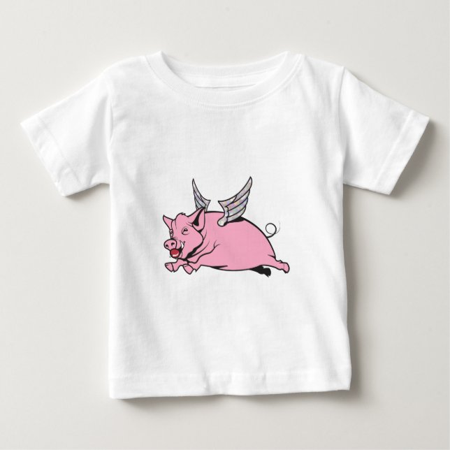Camiseta quando os suínos voam (Frente)