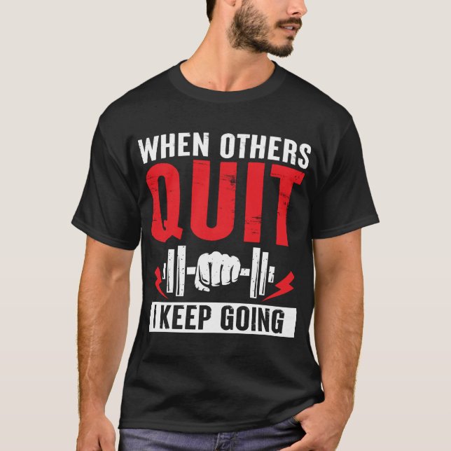 Camiseta quando outros param eu continuo indo (Frente)