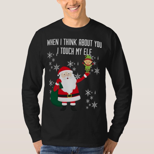 Camiseta Quando penso em ti, toco no meu Elf (Frente)