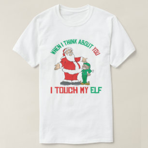 Camiseta Quando penso em ti, toco no meu Elf