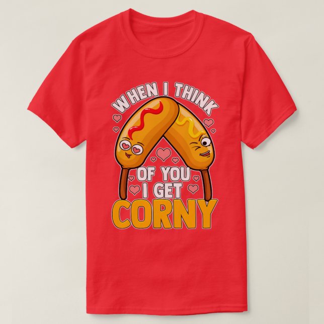 Camiseta Quando penso em você, fico magra (Frente do Design)