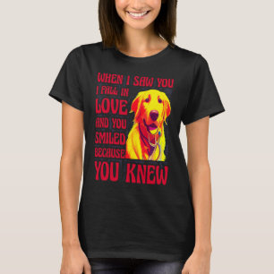 Camiseta Quando te vi eu caí no Amor, você sorriu porque...