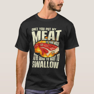 Camiseta Quando você colocar carne na boca você vai querer