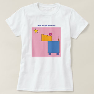 Camiseta Quando você deseja uma estrela...