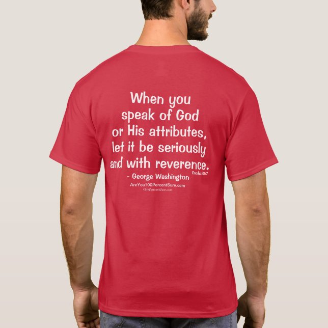 Camiseta Quando você falar do deus (Verso)