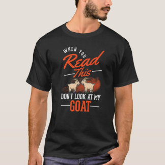 Camiseta Quando você lê isso, não olhe para o meu coração