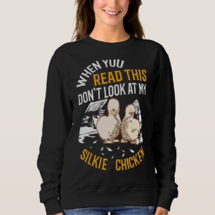 Camiseta Quando você lê isso, não olhe para o meu frango