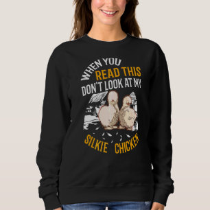 Camiseta Quando você lê isso, não olhe para o meu frango