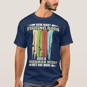 Camiseta Quantas Mercadorias De Pesca Um Pescador Precisa D