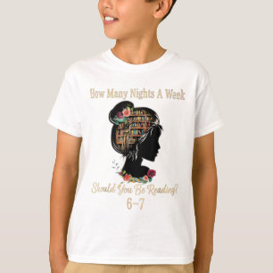 Camiseta Quantas Noites Lendo 67 Meme Divertido Seis Sete T