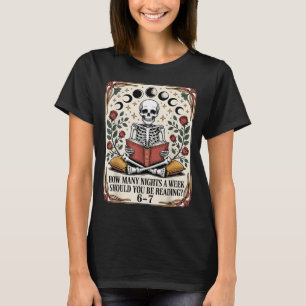Camiseta Quantas Noites Meme de Leitura 6 7 Amante de Livro