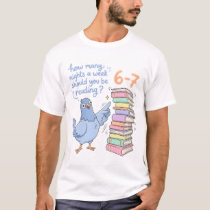 Camiseta Quantas Noites Por Semana Você Deve Estar Lendo? 6