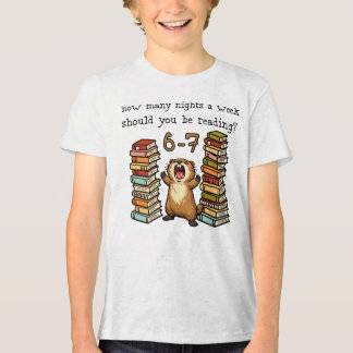 Camiseta Quantas Noites Por Semana Você Deve Estar Lendo 6-