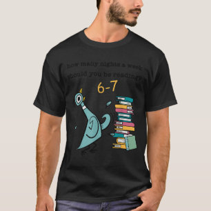Camiseta Quantas Noites Por Semana Você Deve Ler 6-7 T