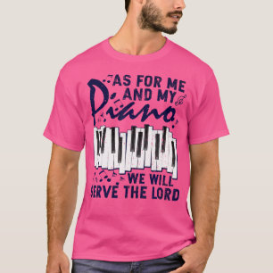 Camiseta Quanto a Mim e ao Meu Piano Serviremos ao Senhor P