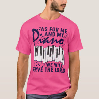 Camiseta Quanto a Mim e ao Meu Piano Serviremos ao Senhor P