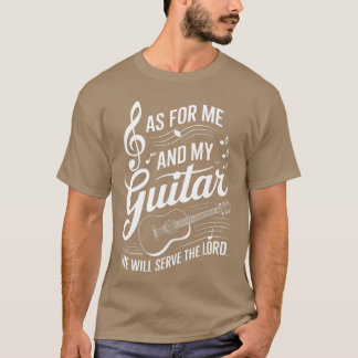 Camiseta Quanto a mim e meu violão, serviremos ao Senhor ra