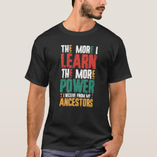 Camiseta Quanto Mais Aprenderei Mais Poder Recebo Do Meu