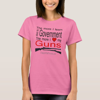 Camiseta Quanto mais eu aprender sobre o meu governo